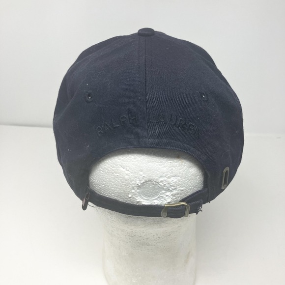Polo Jeans Co Ralph Lauren Hat Cap Strap Back Mens One Size Navy USA Flag - Picture 3 of 7